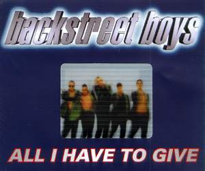 CD Cover 1218 :All I Have To Give Backstreet Boys;Original-CD bei Amazon kaufen cover